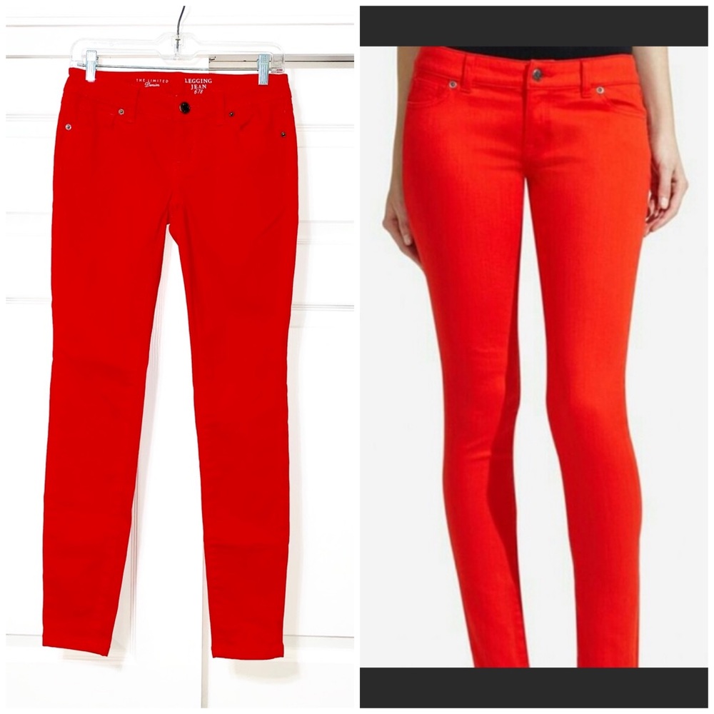 *The Limited* Red Legging Jeans 678